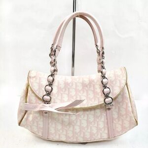 RARE AUTHENTIC VINTAGE pink Christian Dior Romantique Romantic Shoulder Trotter